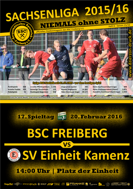 SV Einheit Kamenz 14:00 Uhr | Platz Der Einheit Herzlich Willkommen in Der Bergstadt