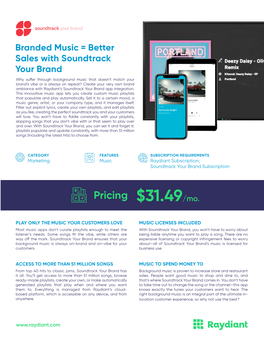 Branded Music = Better Sales with Soundtrack Your Brand