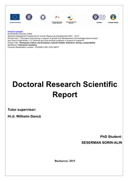 Doctoral Research Scientific Report