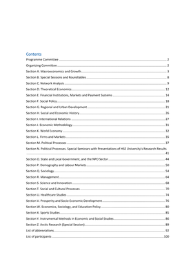 Contents Programme Committee