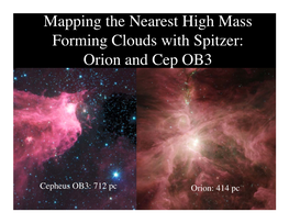 Orion and Cep OB3