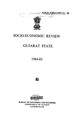 Socio-Economic Review Gujarat State 1984-85