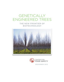 Genetically Engineered Trees the New Frontier of Biotechnology