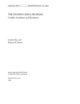 The Divided China Problem: Conflict And