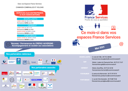 Ce Mois-Ci Dans Vos Espaces France Services