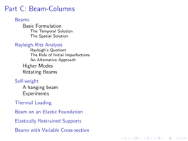 Vibration of Axially-Loaded Structures