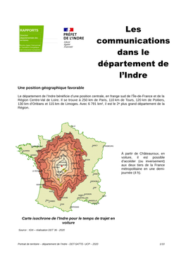 Les Communications Dans Le Département De L'indre