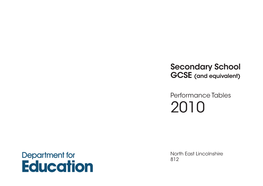 Secondary School GCSE (And Equivalent)