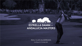 REAL CLUB VALDERRAMA San Roque, 14 -17 October 2021 ESTRELLA DAMM N.A