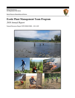 Exotic Plant Management Team Program 2010 Annual Report