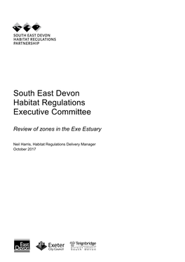 Review of Zones in the Exe Estuary