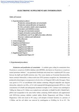 Crystallization and Structure Analysis