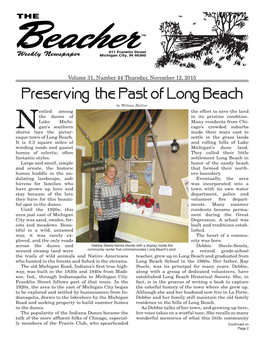 Preserving the Past of Long Beach by William Halliar Estled Among the Effort to Save the Land the Dunes of in Its Pristine Condition
