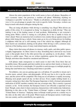 Should the EU Merge Into One Superstate, and Be Controlled by One Major Capital City? L Almost the Entire Population of the World Seems to Have Cell Phones