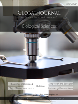 Global Journal of Science Frontier Research: C Biological Science