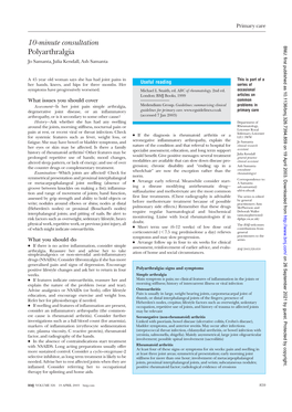 10-Minute Consultation Polyarthralgia