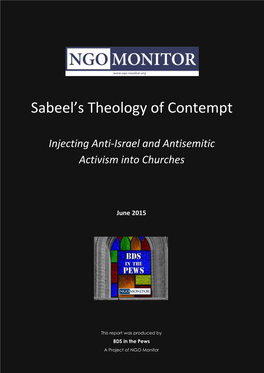 Sabeel's Theology of Contempt