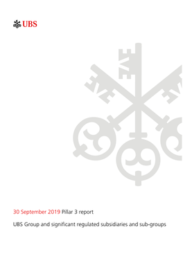 UBS Pillar 3 Report As of 30 September 2019