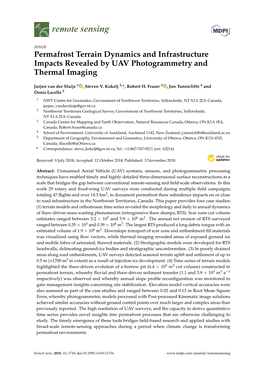 Permafrost Terrain Dynamics and Infrastructure Impacts Revealed by UAV Photogrammetry and Thermal Imaging