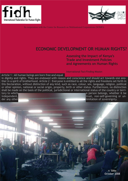 Assessing the Impact of Kenya's Trade and Investment Policies and Agreements on Human Rights - 5 the Republic of Kenya: Key Facts