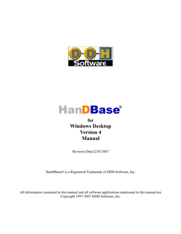 Handbase Desktop for Windows Client