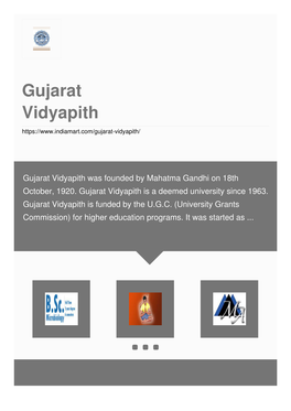 Gujarat Vidyapith