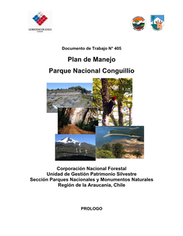 Plan De Manejo Parque Nacional Conguillío