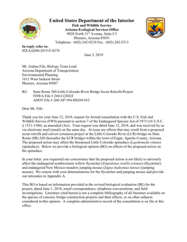 State Route 260 Little Colorado River Bridge Scour Retrofit Project FHWA File # 260-C(204)T ADOT File # 260-AP-394-H8269-01C