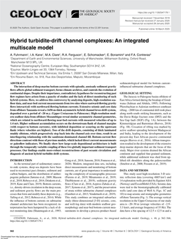 Hybrid Turbidite-Drift Channel Complexes: an Integrated Multiscale Model A