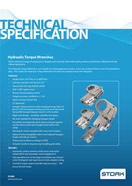 Hydraulic Torque Wrenches