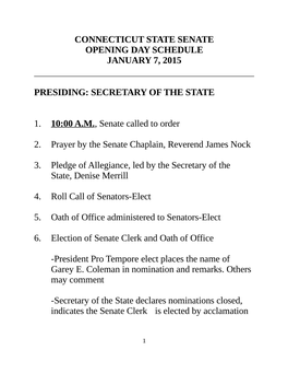 Secretary of the State 1. 10:00