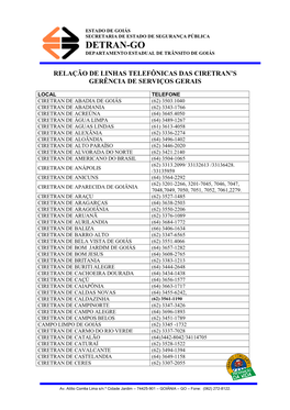 Detran-Go Departamento Estadual De Trânsito De Goiás