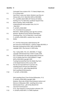 Identifier H Thumbnail P-1 Crab Apple Tree on Place of Dr. T.E. Beard