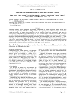 Preprint Version Page 1 of 11 IAC-19,A5,3-B3.6,2,X52923