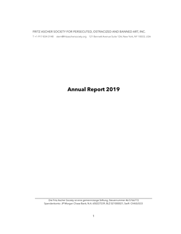 FAS Annual Report 2019