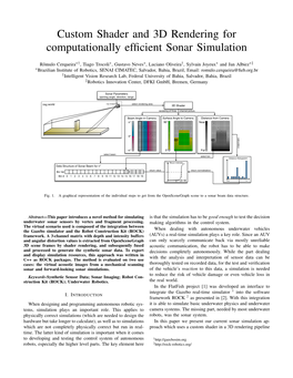 Custom Shader and 3D Rendering for Computationally Efficient Sonar