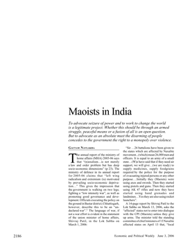 Maoists in India