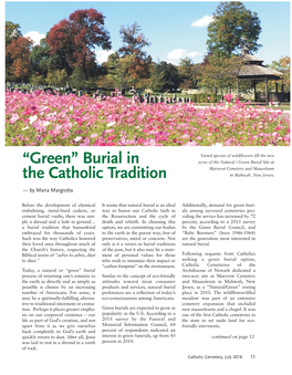 “Green” Burial in the Catholic Tradition, Continued