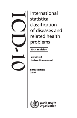 ICD-10 International Statistical Classification of Diseases And