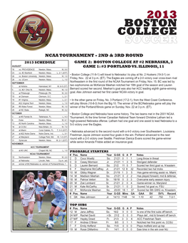 NCAA Tournament GAME 2Notes.Indd