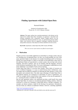 Finding Apartments with Linked Open Data