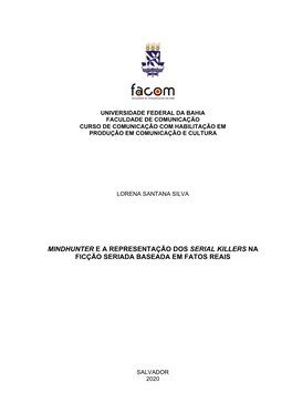 Mindhunter​ E a Representação Dos ​Serial