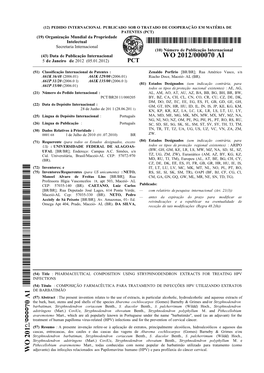 WO 2012/000070 Al 5 De Janeiro De 2012 (05.01.2012) PCT