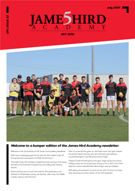 A Bumper Edition of the James Hird Academy Newsletter