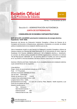 Administración Autonómica Junta De Extremadura