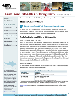 Fish and Shellfish Program Newsletter – May 2019