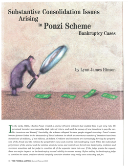 (Ponzi's Scheme) That Enabled Him to Get Very Rich. He