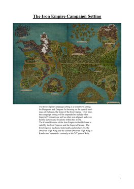 The Iron Empire Campaign Setting