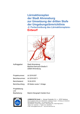 Entwurf Des Lärmaktionsplans 3. Stufe