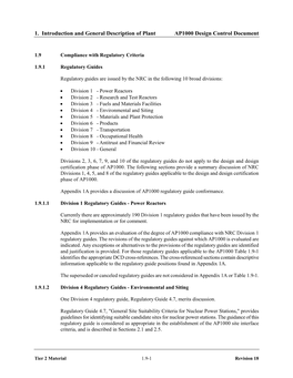 Westinghouse AP1000 Design Control Document Rev. 18